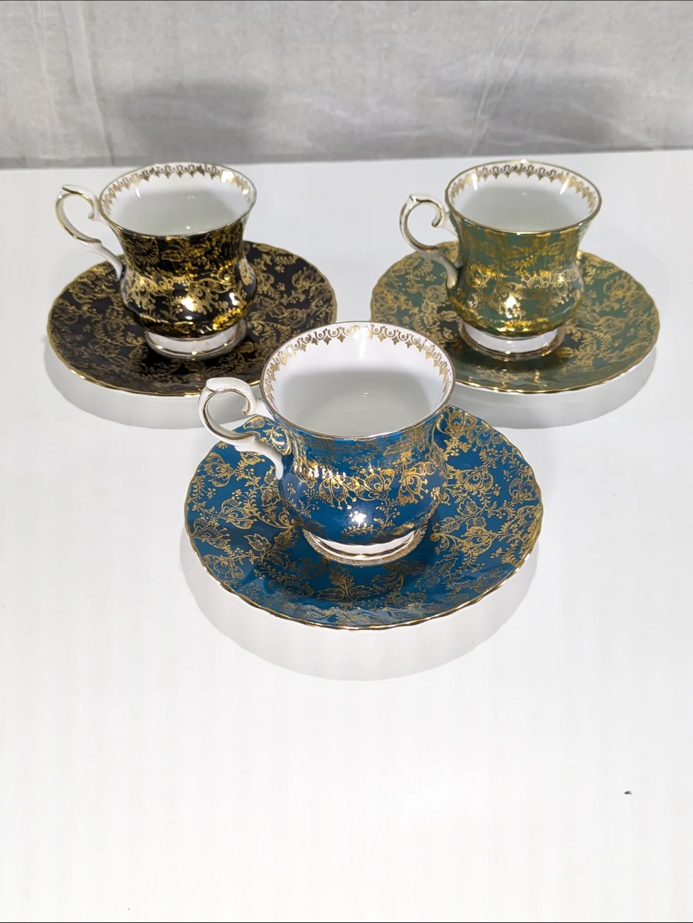 Vintage Elizabethan English Fine Bone China Demitasse Teacup & Saucer Set
